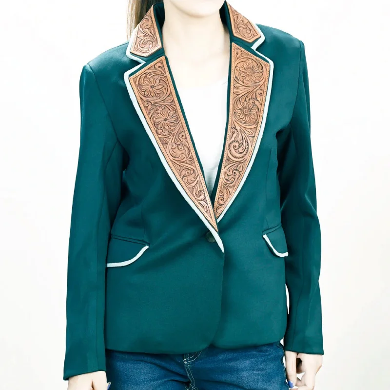 American Darling Women’s Green Tooled Blazer