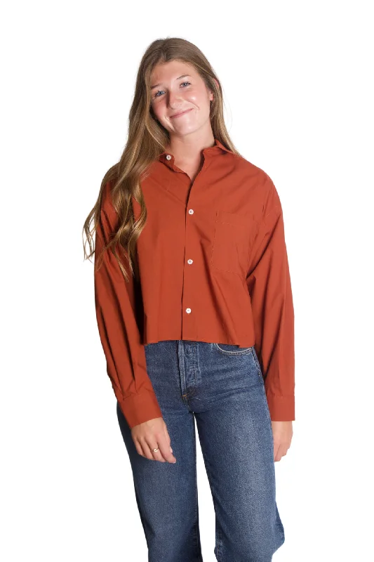 Sophia Top in Brick Red