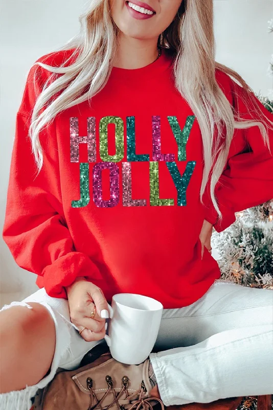 Holly Jolly Colors Sweatshirt Pullover