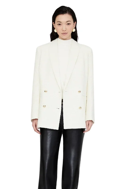 Jasmine Blazer in Ivory