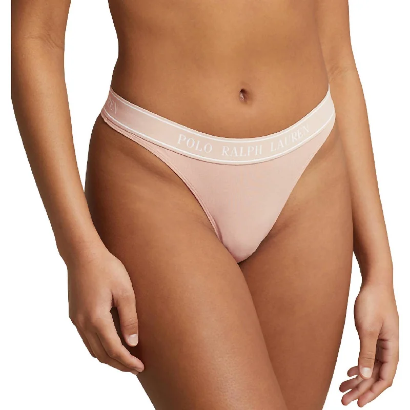 Essentials Thong Panty In Clay