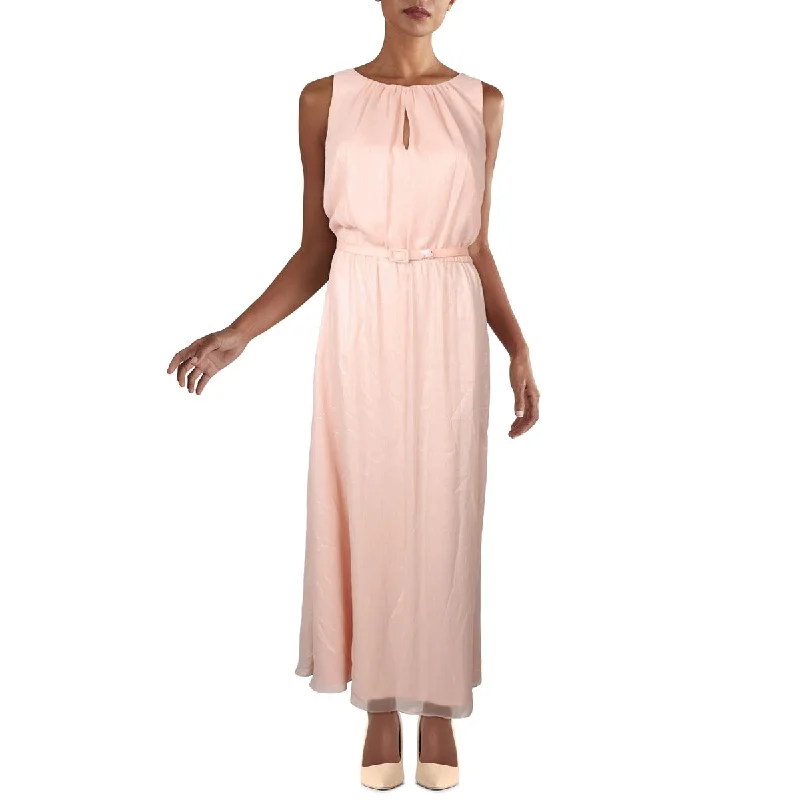 Lauren Ralph Lauren Womens Chiffon Sleeveless Cocktail and Party Dress