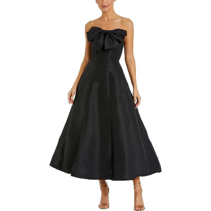 Mac Duggal Womens Taffeta Strapless Cocktail And Party Dress