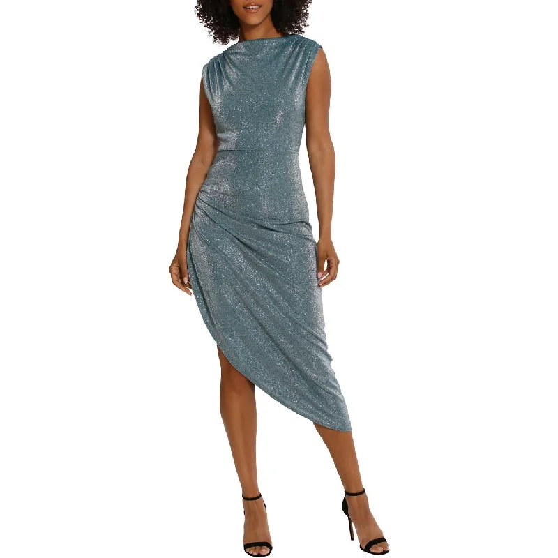 Maggy London Womens Gathered Long Cocktail and Party Dress