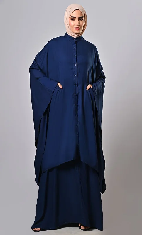 Modest Islamic Soft Comfortable Rayon Kaftan-Abaya With Pockets