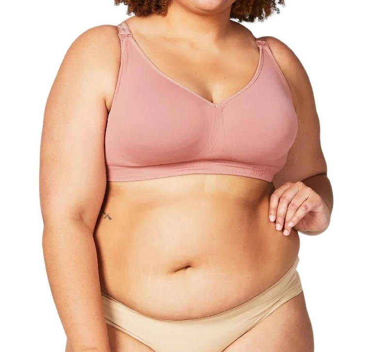 Sugar Candy Nursing Maternity Bra In Rosewood