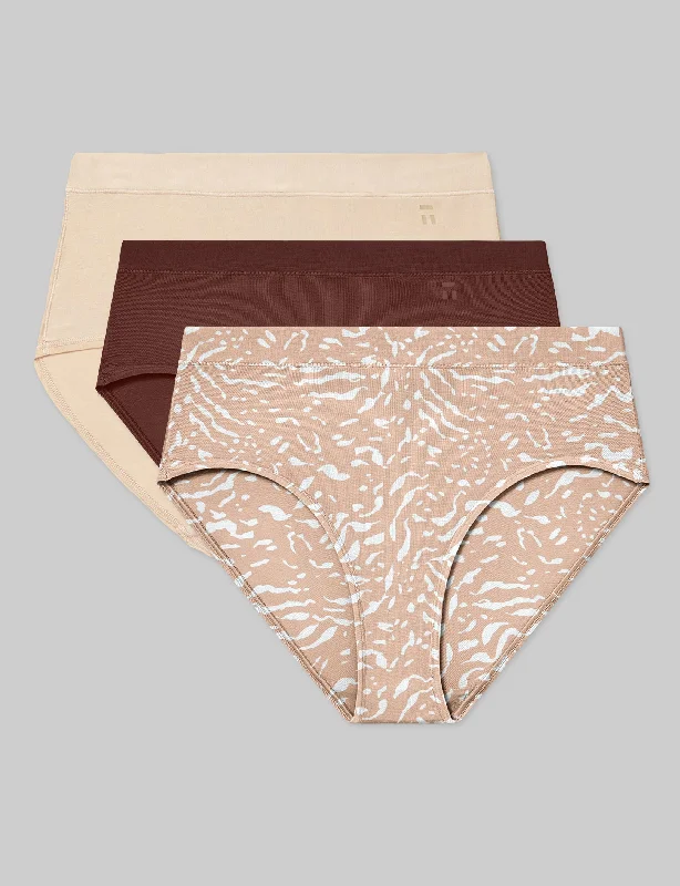 Women's Second Skin High Rise Brief (3-Pack)