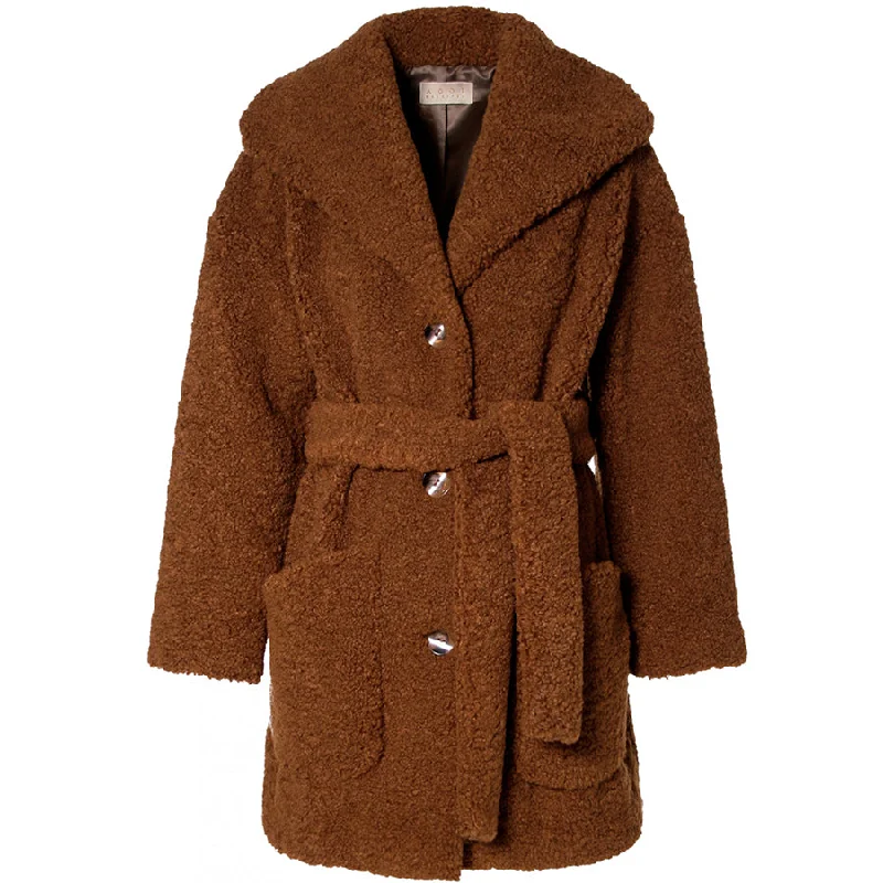 BROWN TEDDY COAT "POLLY"