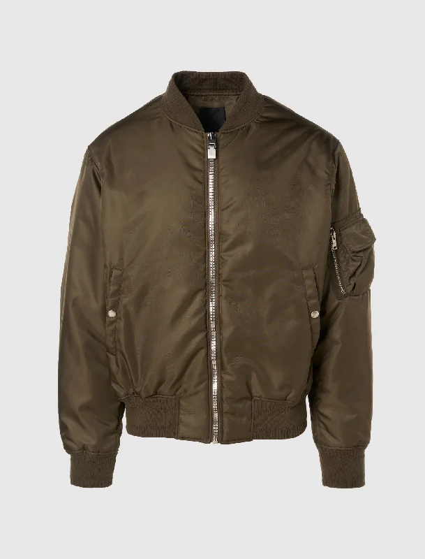 SNAP POCKET BOMBER JACKET