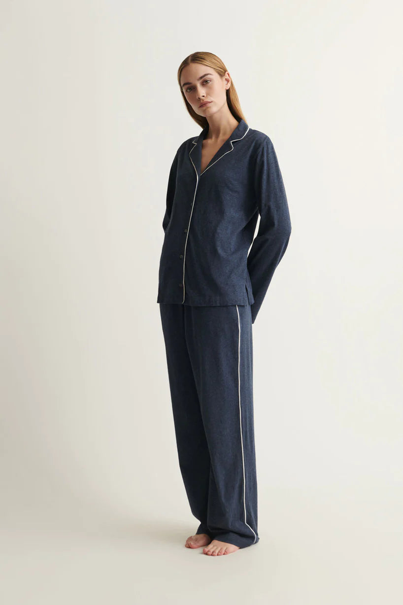 CAYLA Long PJ Set in Midnight Heather