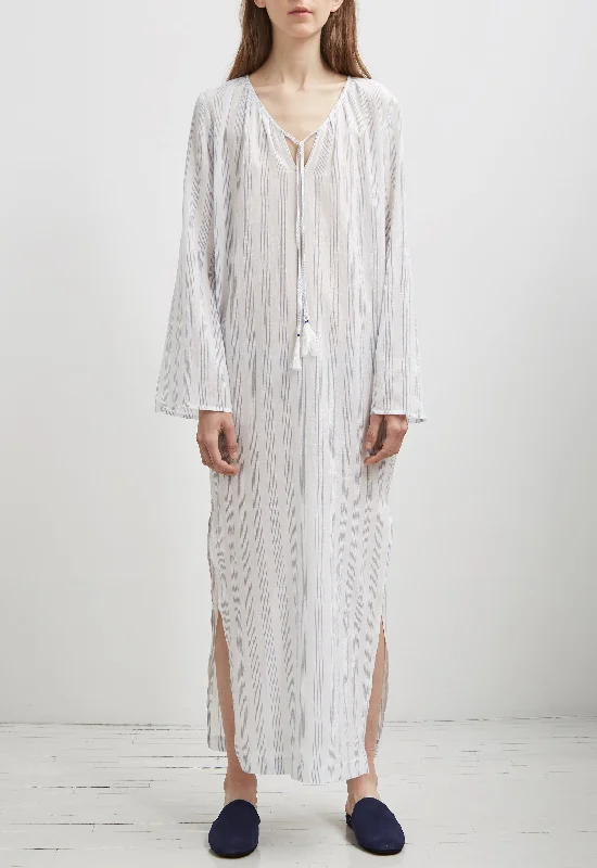 INES Caftan in White River Astri