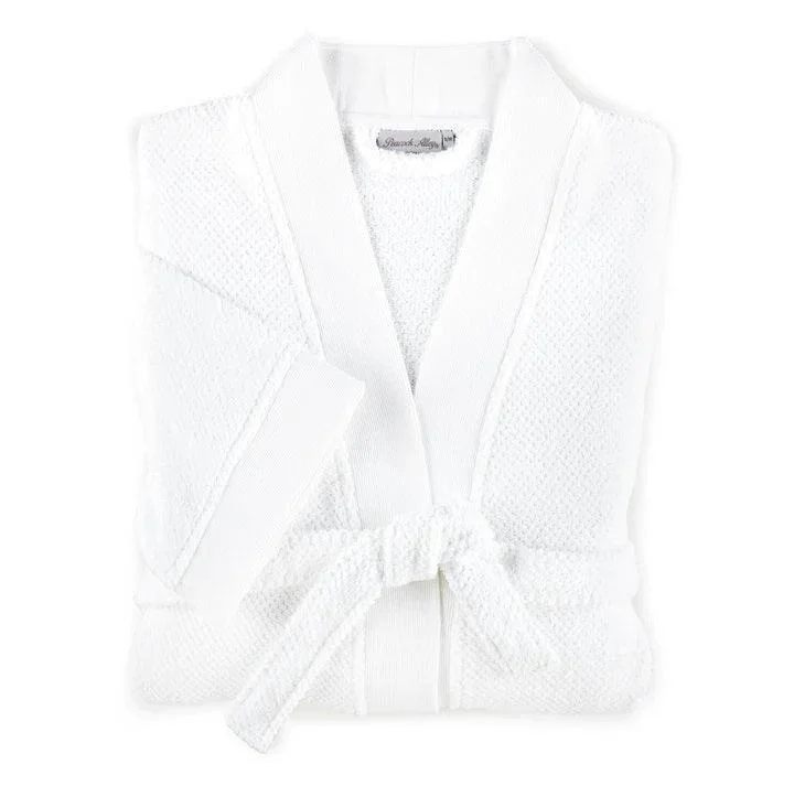 Jubilee Textured Bathrobe in White