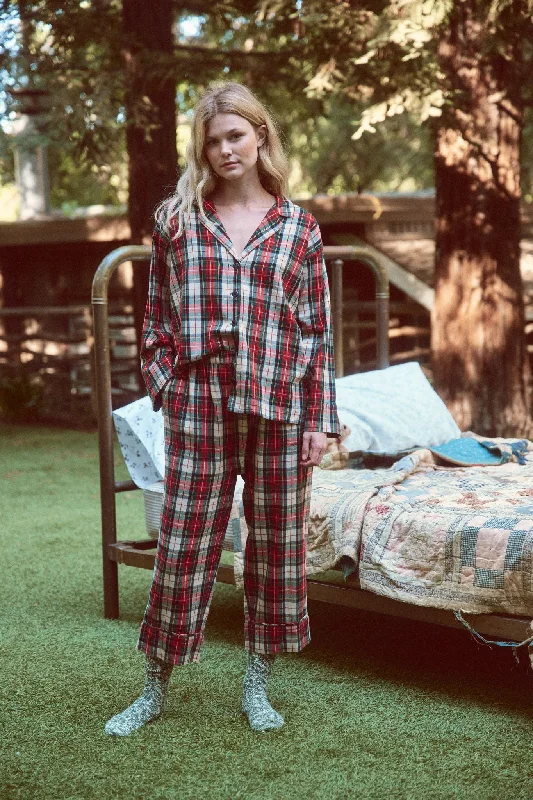 Long PJ Set in Winter Cabin Plaid