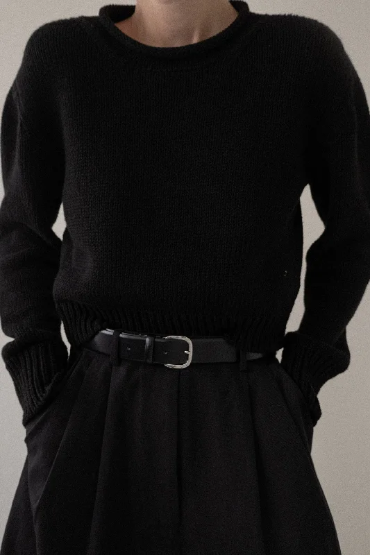 Mare Rolled Neck Sweater - Black