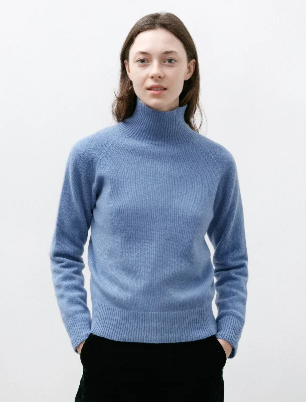 Funnel Neck Jumper Cornflower