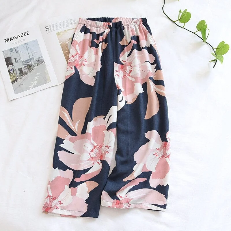 Women's Floral Home Pants